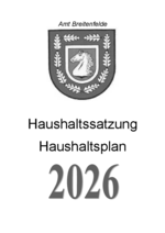 Haushaltssatzung und -plan Amt Breitenfelde 2026
