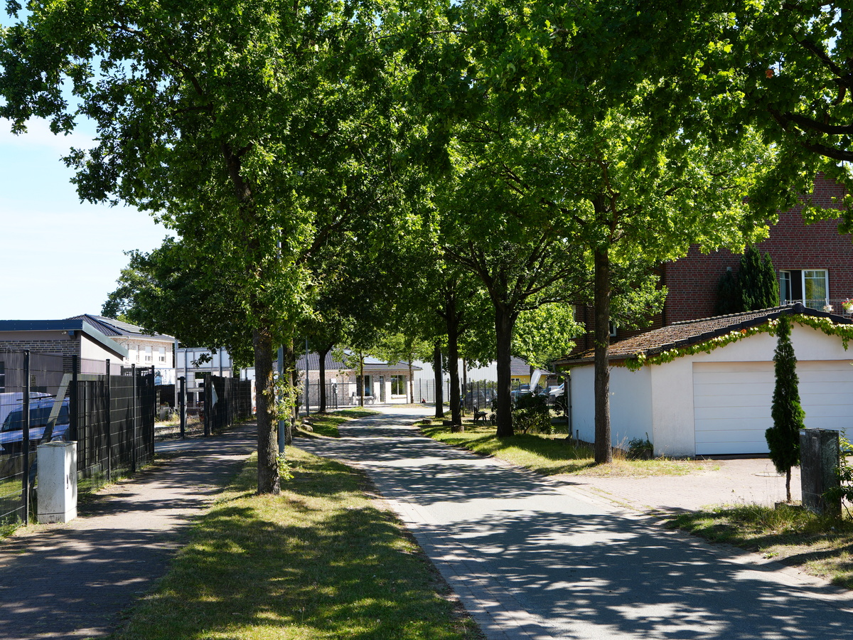 Gewerbepark im Grünen in Alt-Mölln Gebäude und Begrünung im ökologischen Gewerbegebiet in Alt-Mölln
